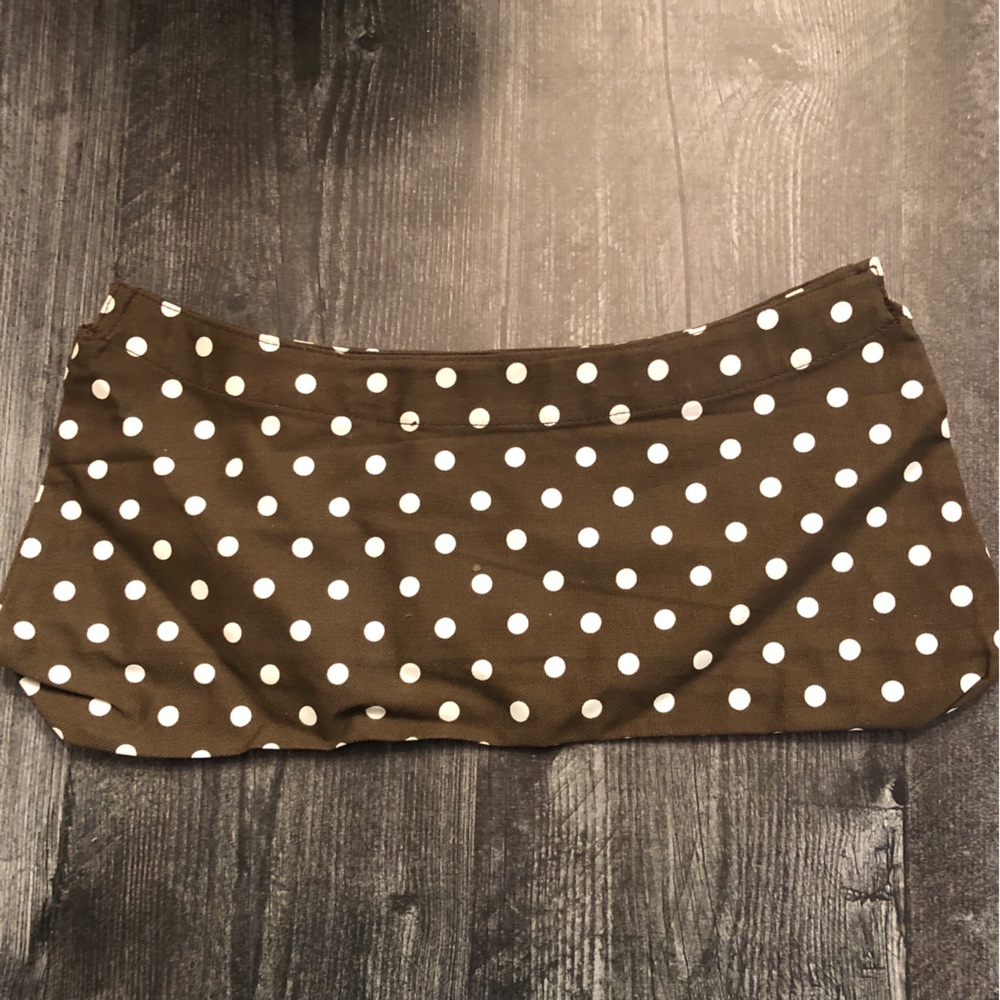 Brown Dots Skirt for Classic Skirt Purse SKIRT ONLY